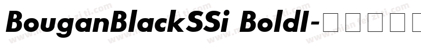 BouganBlackSSi BoldI字体转换